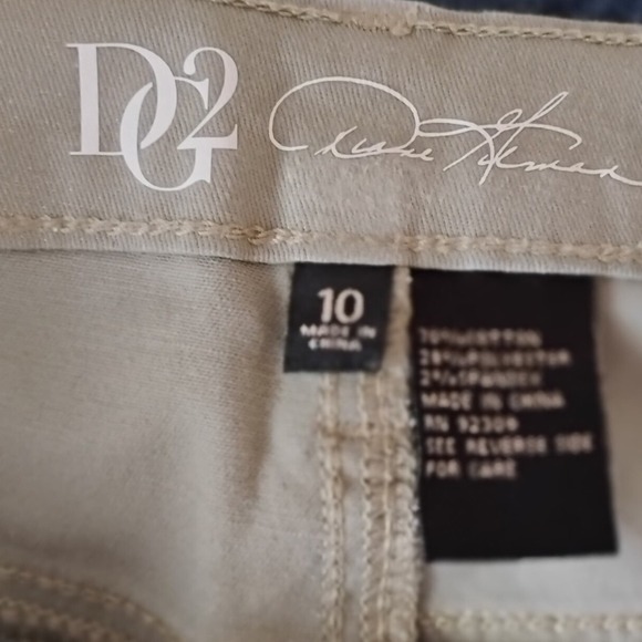 DG2 Diane Gilman Womens Metallic dage Skinny Jeans Size 10 Denim Pants 2x30 - Picture 2 of 5